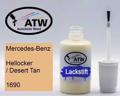 Mercedes-Benz, Hellocker / Desert Tan, 1690: 20ml Lackstift, von ATW Autoteile West.